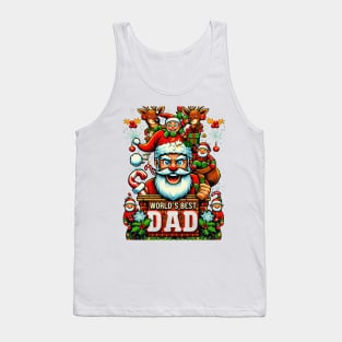 Christmas Sweater Design For Dads Tank Top